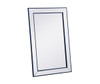 Elegant Decor MR33248BL Iris beaded mirror 48 x 32 inch in blue