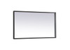 Elegant Decor MRE61836BK Pier 18x36 inch LED mirror with adjustable color temperature 3000K/4200K/6400K in black