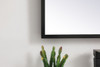 Elegant Decor MRE61836BK Pier 18x36 inch LED mirror with adjustable color temperature 3000K/4200K/6400K in black