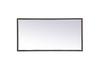 Elegant Decor MRE61836BK Pier 18x36 inch LED mirror with adjustable color temperature 3000K/4200K/6400K in black