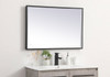 Elegant Decor MRE62040BK Pier 20x40 inch LED mirror with adjustable color temperature 3000K/4200K/6400K in black