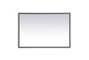Elegant Decor MRE62040BK Pier 20x40 inch LED mirror with adjustable color temperature 3000K/4200K/6400K in black