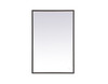 Elegant Decor MRE62040BK Pier 20x40 inch LED mirror with adjustable color temperature 3000K/4200K/6400K in black