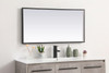 Elegant Decor MRE62040BK Pier 20x40 inch LED mirror with adjustable color temperature 3000K/4200K/6400K in black