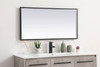 Elegant Decor MRE62040BK Pier 20x40 inch LED mirror with adjustable color temperature 3000K/4200K/6400K in black