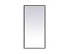 Elegant Decor MRE62040BK Pier 20x40 inch LED mirror with adjustable color temperature 3000K/4200K/6400K in black