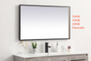Elegant Decor MRE62430BK Pier 24x30 inch LED mirror with adjustable color temperature 3000K/4200K/6400K in black
