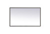 Elegant Decor MRE62430BK Pier 24x30 inch LED mirror with adjustable color temperature 3000K/4200K/6400K in black