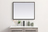 Elegant Decor MRE62430BK Pier 24x30 inch LED mirror with adjustable color temperature 3000K/4200K/6400K in black