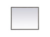 Elegant Decor MRE62430BK Pier 24x30 inch LED mirror with adjustable color temperature 3000K/4200K/6400K in black