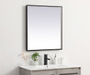 Elegant Decor MRE62436BK Pier 24x36 inch LED mirror with adjustable color temperature 3000K/4200K/6400K in black
