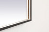 Elegant Decor MRE62436BK Pier 24x36 inch LED mirror with adjustable color temperature 3000K/4200K/6400K in black