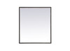 Elegant Decor MRE62436BK Pier 24x36 inch LED mirror with adjustable color temperature 3000K/4200K/6400K in black