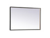 Elegant Decor MRE62436BK Pier 24x36 inch LED mirror with adjustable color temperature 3000K/4200K/6400K in black