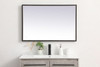 Elegant Decor MRE62436BK Pier 24x36 inch LED mirror with adjustable color temperature 3000K/4200K/6400K in black