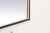 Elegant Decor MRE62436BK Pier 24x36 inch LED mirror with adjustable color temperature 3000K/4200K/6400K in black