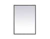 Elegant Decor MRE62440BK Pier 24x40 inch LED mirror with adjustable color temperature 3000K/4200K/6400K in black