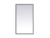 Elegant Decor MRE62440BK Pier 24x40 inch LED mirror with adjustable color temperature 3000K/4200K/6400K in black