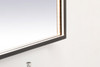 Elegant Decor MRE63036BK Pier 30x36 inch LED mirror with adjustable color temperature 3000K/4200K/6400K in black