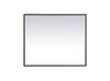 Elegant Decor MRE63036BK Pier 30x36 inch LED mirror with adjustable color temperature 3000K/4200K/6400K in black