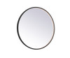 Elegant Decor MRE6032BK Pier 32 inch LED mirror with adjustable color temperature 3000K/4200K/6400K in black
