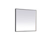 Elegant Decor MRE63640BK Pier 36x40 inch LED mirror with adjustable color temperature 3000K/4200K/6400K in black