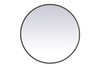 Elegant Decor MRE6042BK Pier 42 inch LED mirror with adjustable color temperature 3000K/4200K/6400K in black