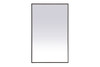 Elegant Decor MRE63048BK Pier 30x48 inch LED mirror with adjustable color temperature 3000K/4200K/6400K in black