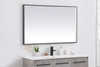 Elegant Decor MRE63048BK Pier 30x48 inch LED mirror with adjustable color temperature 3000K/4200K/6400K in black