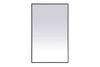 Elegant Decor MRE63048BK Pier 30x48 inch LED mirror with adjustable color temperature 3000K/4200K/6400K in black
