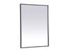 Elegant Decor MRE63648BK Pier 36x48 inch LED mirror with adjustable color temperature 3000K/4200K/6400K in black