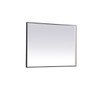 Elegant Decor MRE63648BK Pier 36x48 inch LED mirror with adjustable color temperature 3000K/4200K/6400K in black