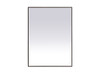 Elegant Decor MRE63648BK Pier 36x48 inch LED mirror with adjustable color temperature 3000K/4200K/6400K in black