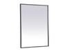 Elegant Decor MRE63648BK Pier 36x48 inch LED mirror with adjustable color temperature 3000K/4200K/6400K in black