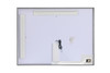 Elegant Decor MRE63648BK Pier 36x48 inch LED mirror with adjustable color temperature 3000K/4200K/6400K in black