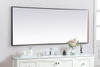 Elegant Decor MRE63072BK Pier 30x72 inch LED mirror with adjustable color temperature 3000K/4200K/6400K in black
