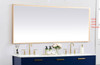 Elegant Decor MRE63072BR Pier 30x72 inch LED mirror with adjustable color temperature 3000K/4200K/6400K in brass