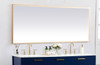 Elegant Decor MRE63072BR Pier 30x72 inch LED mirror with adjustable color temperature 3000K/4200K/6400K in brass