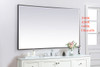 Elegant Decor MRE64272BK Pier 42x72 inch LED mirror with adjustable color temperature 3000K/4200K/6400K in black