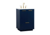 Elegant Decor VF19424BL 24 inch single bathroom vanity in blue Elegant Decor VF19424BL 24 inch single bathroom vanity in blue