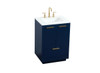 Elegant Decor VF19424BL 24 inch single bathroom vanity in blue Elegant Decor VF19424BL 24 inch single bathroom vanity in blue