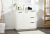 Elegant Decor VF19436WH 36 inch single bathroom vanity in white Elegant Decor VF19436WH 36 inch single bathroom vanity in white
