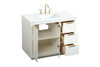 Elegant Decor VF19442WH 42 inch single bathroom vanity in white Elegant Decor VF19442WH 42 inch single bathroom vanity in white
