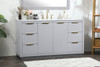Elegant Decor VF19460GR 60 inch single bathroom vanity in grey