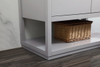Elegant Decor VF19242GR-BS 42 inch single bathroom vanity in grey with backsplash