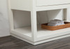 Elegant Decor VF19242WH-BS 42 inch single bathroom vanity in white with backsplash
