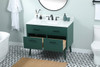 Elegant Decor VF41042MGN-BS 42 inch bathroom vanity in Green with backsplash