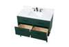 Elegant Decor VF41042MGN-BS 42 inch bathroom vanity in Green with backsplash