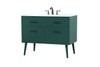 Elegant Decor VF41042MGN 42 inch bathroom vanity in Green