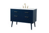 Elegant Decor VF41042MBL 42 inch bathroom vanity in Blue